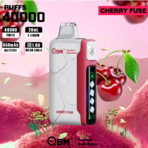 Vape 40000 Caladas Sabor Cherry Fuse. QBM Quantum Bean Master 20ml 850mAh Dual Mesh Coil