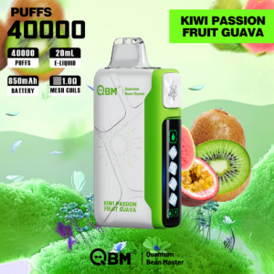 Vape 40000 Caladas Sabor Kiwi Passion Fruit Guava. QBM Quantum Bean Master 20ml 850mAh Dual Mesh Coil