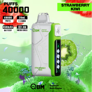 Vape 40000 Caladas Sabor Strawberry Kiwi. QBM Quantum Bean Master 20ml 850mAh Dual Mesh Coil